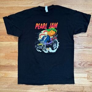 Pearl Jam Halloween Spooky Car Hot Rod Pearl Jam T Shirt Size Large